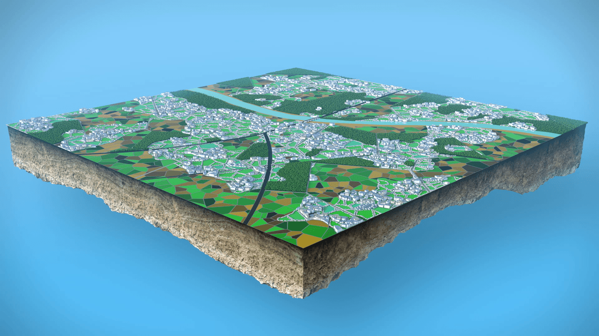 3D animation of complex environments
